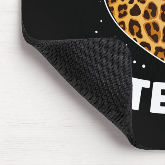 Wild About Steam Leopard Squad Stem Byck To School Mousepad (Ecke)