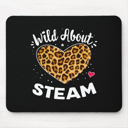 Wild About Steam Leopard Squad Stem Byck To School Mousepad (Vorne)