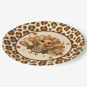 Wild About Turkey Pappteller (Schrägansicht)