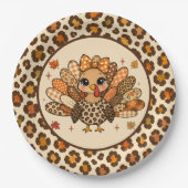 Wild About Turkey Pappteller (Vorderseite)