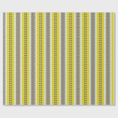 Wild About Yellow Stripes Geschenkpapier (Flach)