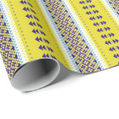 Wild About Yellow Stripes Geschenkpapier (Rolleneckpunkt)