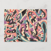 "Wild" Abstrakt Postkarte (Vorderseite)