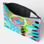 Wild Abstrakte digitale Malerei Zubehörtasche (Offen)