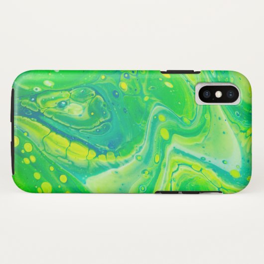 Wild Acrylic Fluid Art Abstract Case-Mate iPhone Hülle (Rückseite (Horizontal))