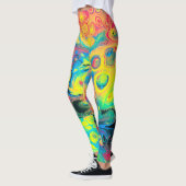 Wild Acrylic Fluid Art Abstract Leggings (Links)
