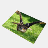 Wild-Adler-Owl im vollen Flug Fußmatte (Schrägansicht)