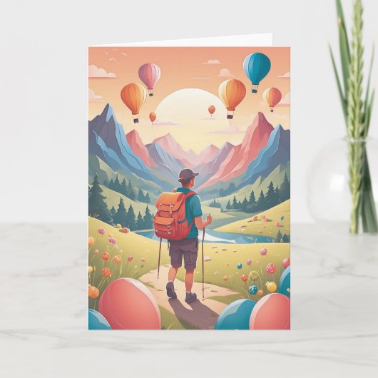 Wild Adventure Birthday Wishes Karte (Vorderseite)