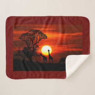 Wild Africa Baby Blanket Small Sherpadecke