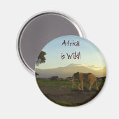 Wild Africa Tierfreunde Big Five Magnet (Vorderseite/Rückseite)