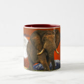 Wild Africa Tierfreunde Big Five Zweifarbige Tasse (Mittel)