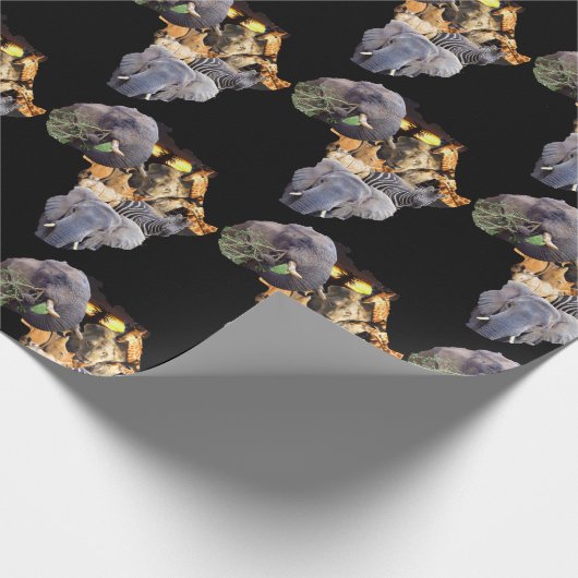 Wild Africa Wrapping Paper Geschenkpapier (Ecke)