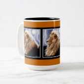 Wild African Lion Animal Liebhaber Big Five Zweifarbige Tasse (Vorderseite Links)