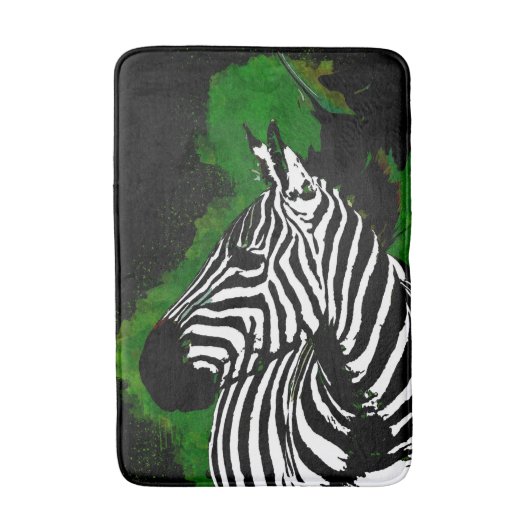 Wild African Zebra Night Badematte (Vorderseite Vertikal)