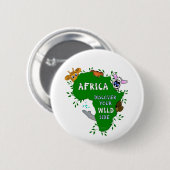 Wild Afrika Button (Vorne & Hinten)