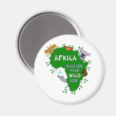 Wild Afrika Magnet (Vorderseite/Rückseite)