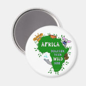 Wild Afrika Magnet (Vorderseite/Rückseite)