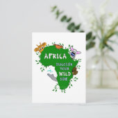 Wild Afrika Postkarte (Stehend Vorderseite)