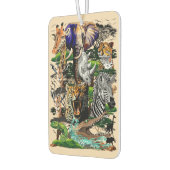 Wild afrikanische Savanna Tiere Autolufterfrischer (Links)
