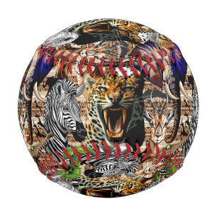 Wild afrikanische Savanna Tiere Baseball