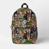 Wild afrikanische Savanna Tiere Bedruckter Rucksack (Vorderseite)