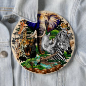 Wild afrikanische Savanna Tiere Button (Beispiel)