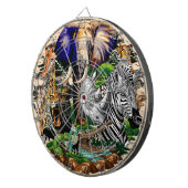 Wild afrikanische Savanna Tiere Dartscheibe (Vorderseite rechts)