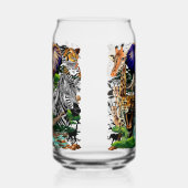Wild afrikanische Savanna Tiere Dosenglas (Rechts)