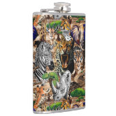 Wild afrikanische Savanna Tiere Flachmann (Rechts)