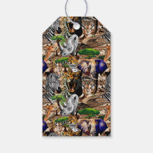 Wild afrikanische Savanna Tiere Geschenkanhänger