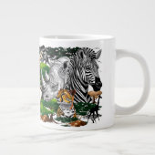 Wild afrikanische Savanna Tiere Jumbo-Tasse (Rechts)