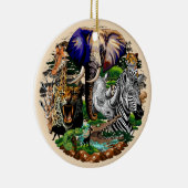 Wild afrikanische Savanna Tiere Keramik Ornament (Rechts)