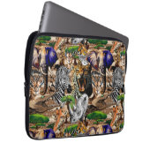 Wild afrikanische Savanna Tiere Laptopschutzhülle (Vorne Rechts)