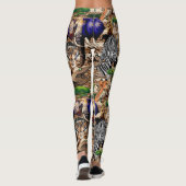 Wild afrikanische Savanna Tiere Leggings (Rückseite)