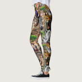 Wild afrikanische Savanna Tiere Leggings (Links)