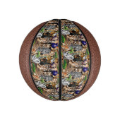 Wild afrikanische Savanna Tiere Mini Basketball (Vertikal)