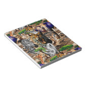 Wild afrikanische Savanna Tiere Notizblock (angewinkelt)