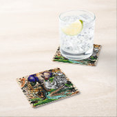 Wild afrikanische Savanna Tiere Rechteckiger Pappuntersetzer (Vor Ort)