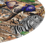 Wild afrikanische Savanna Tiere Schneidebrett (Ecke)