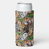 Wild afrikanische Savanna Tiere Selters Dosenkühler (Seltzer Vorderseite)