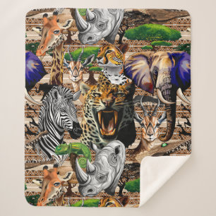 Wild afrikanische Savanna Tiere Sherpadecke