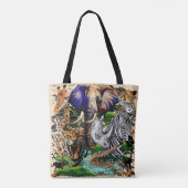 Wild afrikanische Savanna Tiere Tasche (Rückseite)
