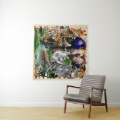 Wild afrikanische Savanna Tiere Wandteppich (Beispiel (Horizontal))