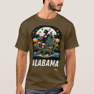 Wild Alabama Retro-Wilderness-Wunder Amerikanische T-Shirt
