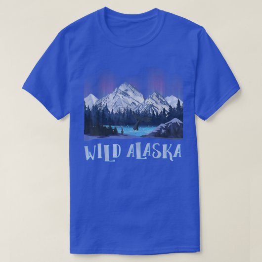 Wild Alaska Alaskan Wildlife Aurora Borealis The P T-Shirt (Design vorne)