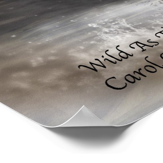 Wild als Sea Art Poster/Print Poster (Ecke)