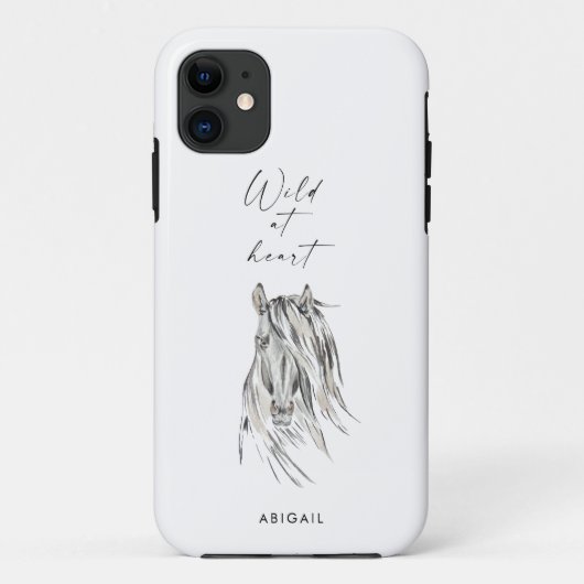 Wild am Herz Custom Horse Case-Mate iPhone Hülle (Rückseite)