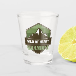 Wild am Herzen Personalisiertes Geschenk Schnapsglas