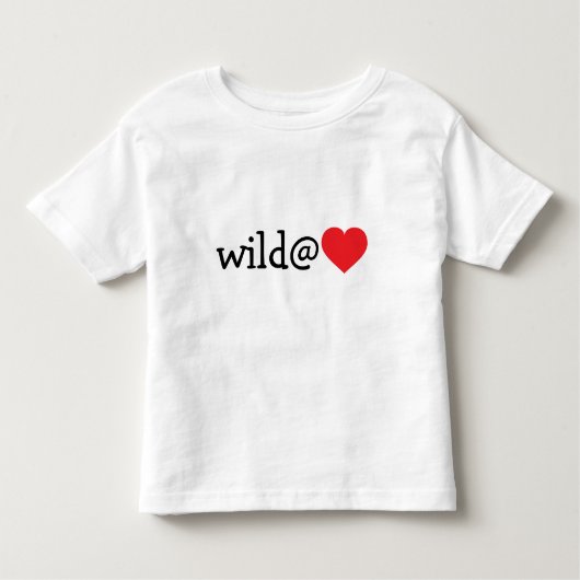 Wild am Herzen - Rotes Herz Kleinkind T-shirt (Vorderseite)