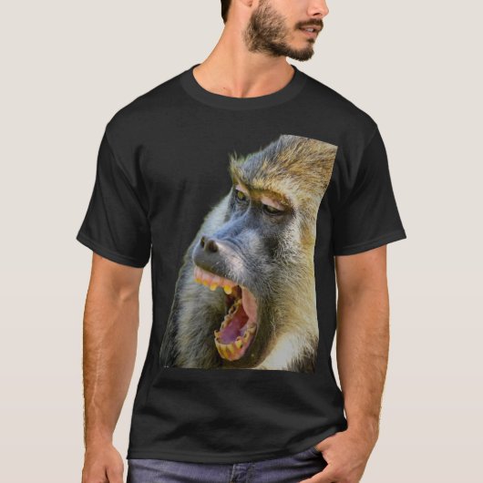 Wild and Bold – Baboon Printed Shirt (Vorderseite)
